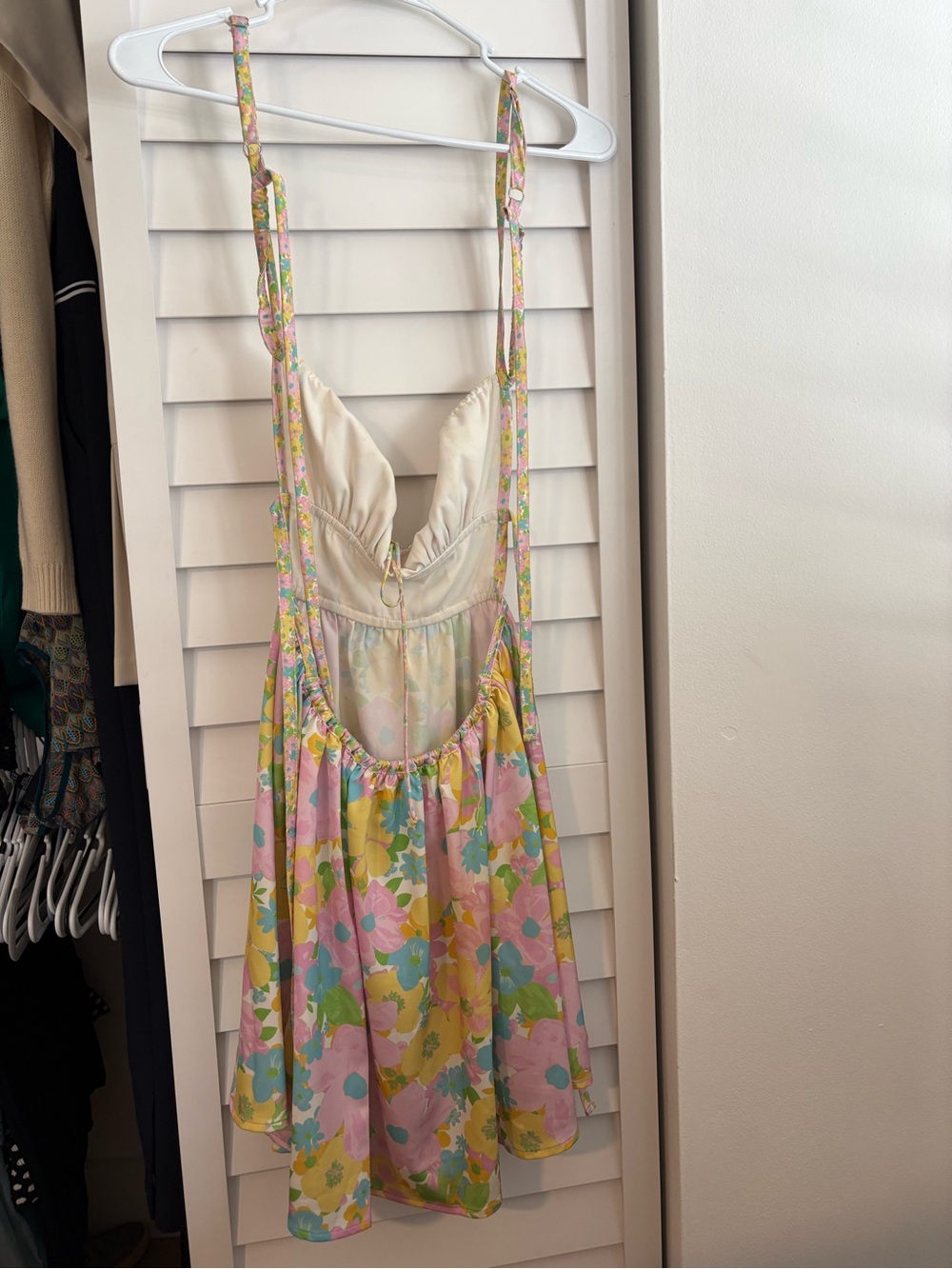 For Love And Lemons Pink Floral Tie-Front Dress - Picture 3 of 5